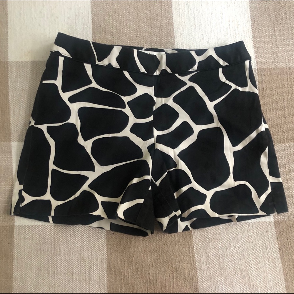 Giraffe print shorts